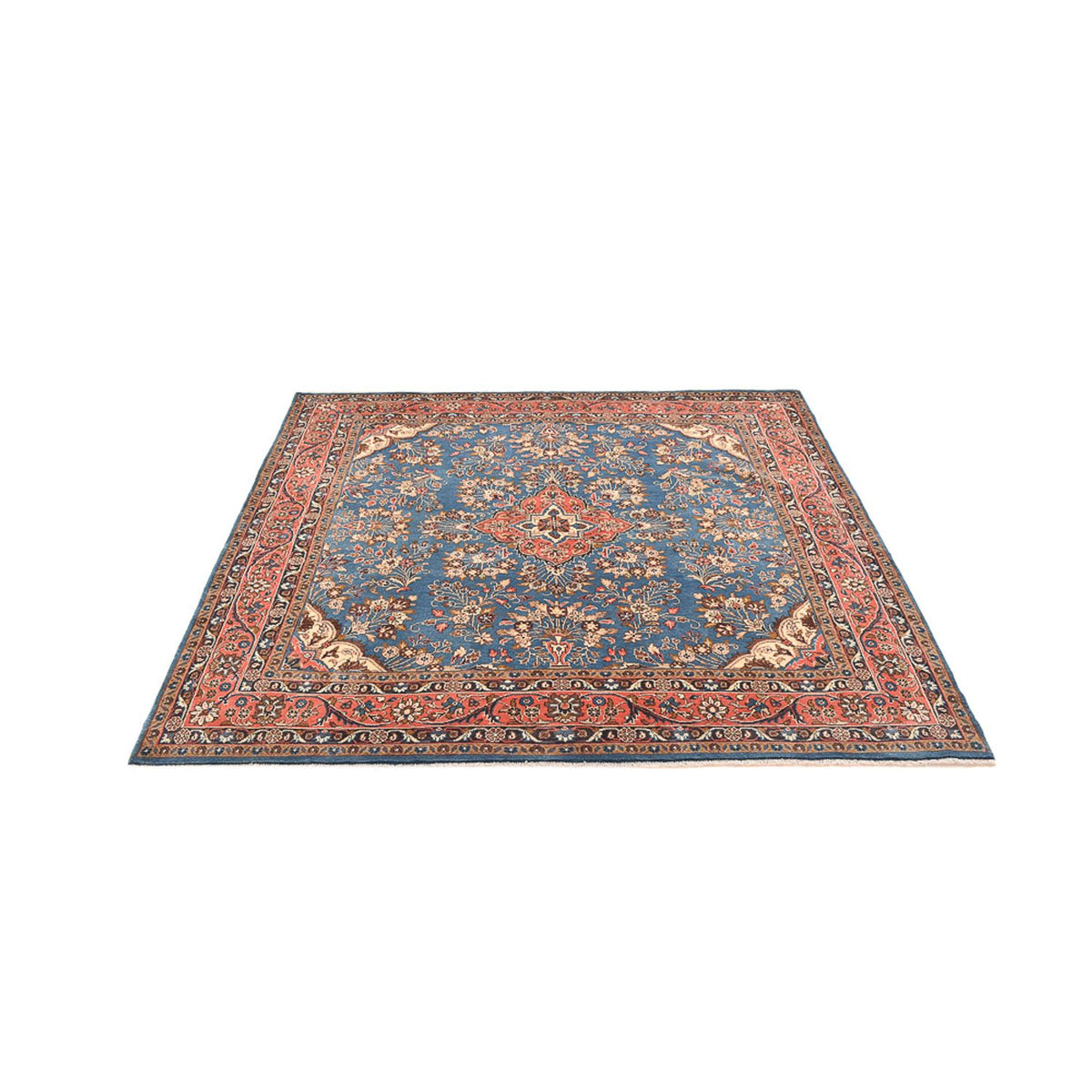 Alfombra persa - Nómada cuadrado - 200 x 207 cm - azul