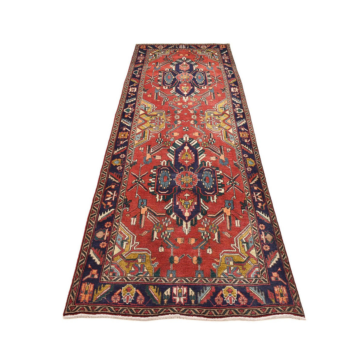 Alfombra de pasillo Alfombra persa - Tabriz - 354 x 117 cm - multicolor
