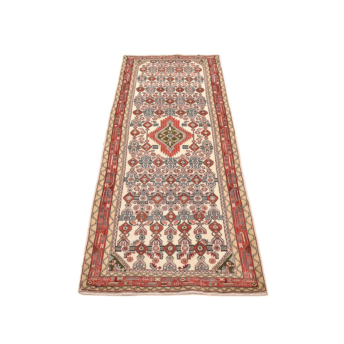 Alfombra de pasillo Alfombra persa - Nómada - 227 x 80 cm - beige