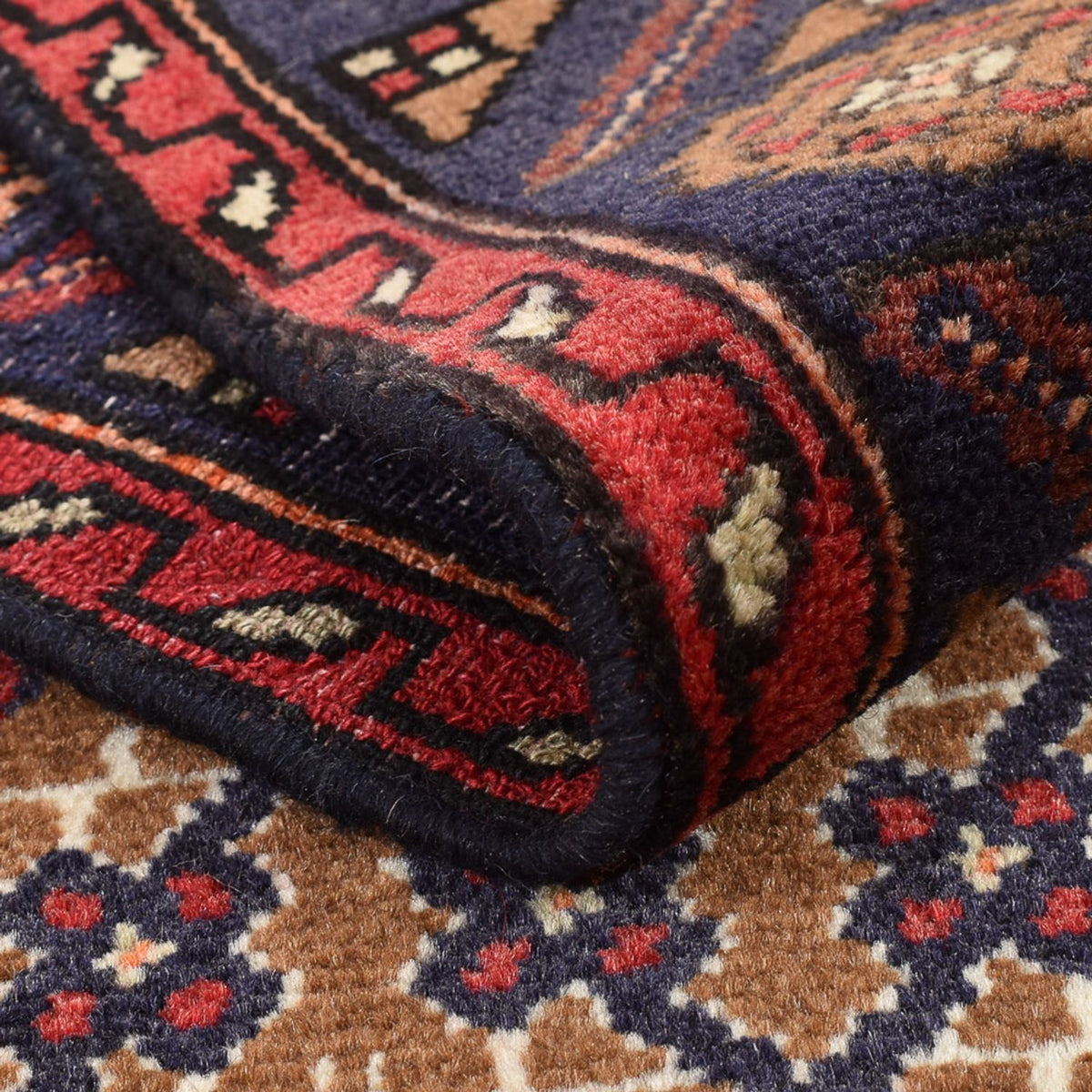 Alfombra de pasillo Alfombra persa - Nómada - 393 x 90 cm - rojo claro