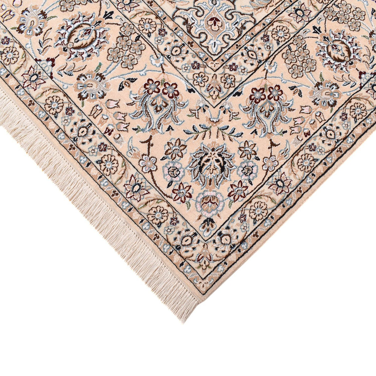 Alfombra Persa - Nain - Real - 356 x 251 cm - azul oscuro