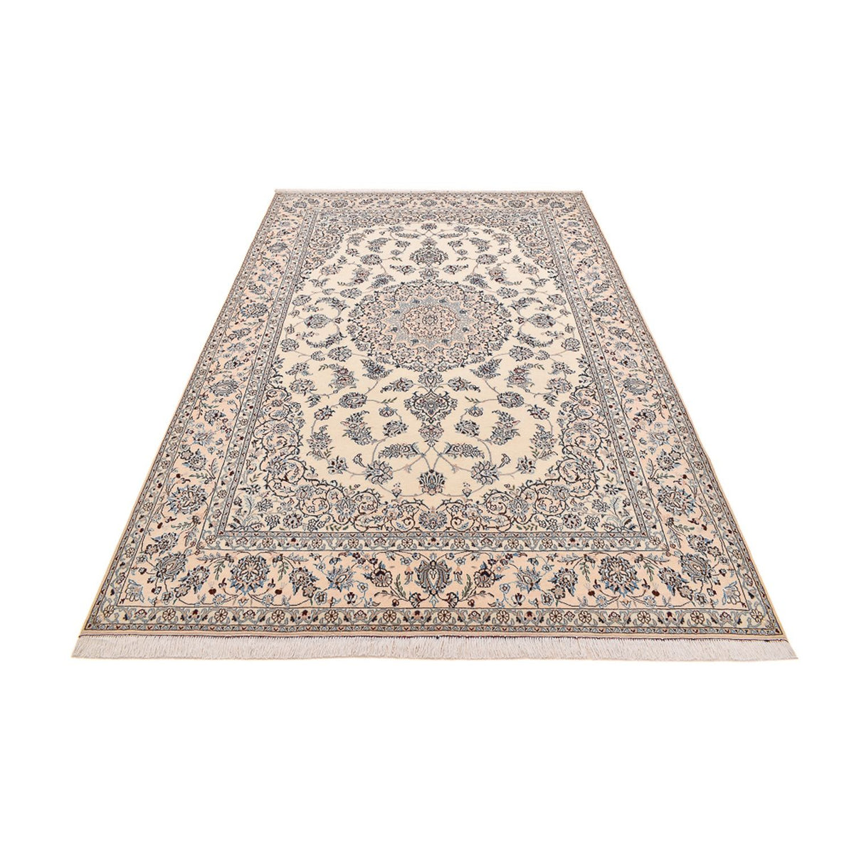 Alfombra Persa - Nain - Real - 312 x 210 cm - blanco