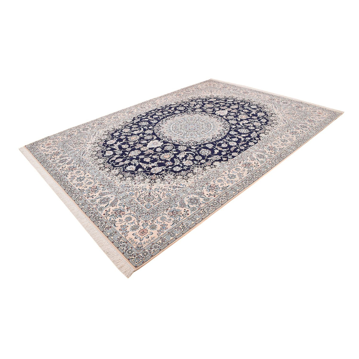 Alfombra Persa - Nain - Prima - 358 x 259 cm - azul oscuro