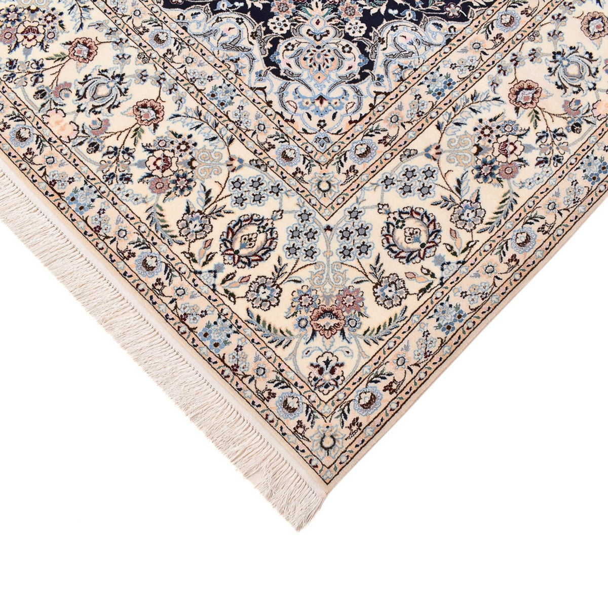 Alfombra Persa - Nain - Prima - 313 x 213 cm - azul oscuro
