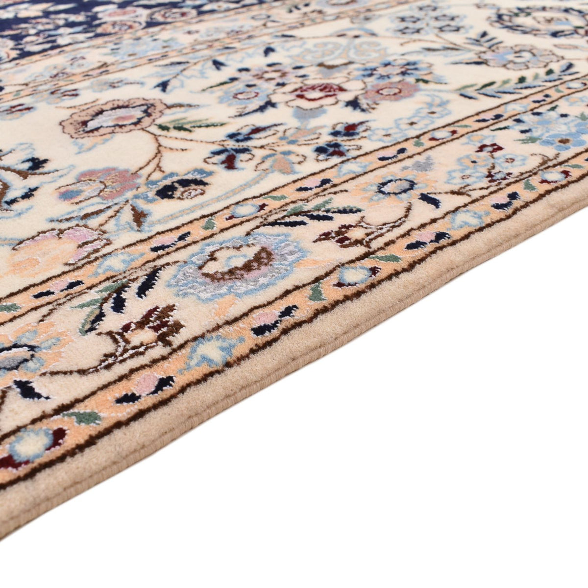 Alfombra Persa - Nain - Prima - 313 x 213 cm - azul oscuro