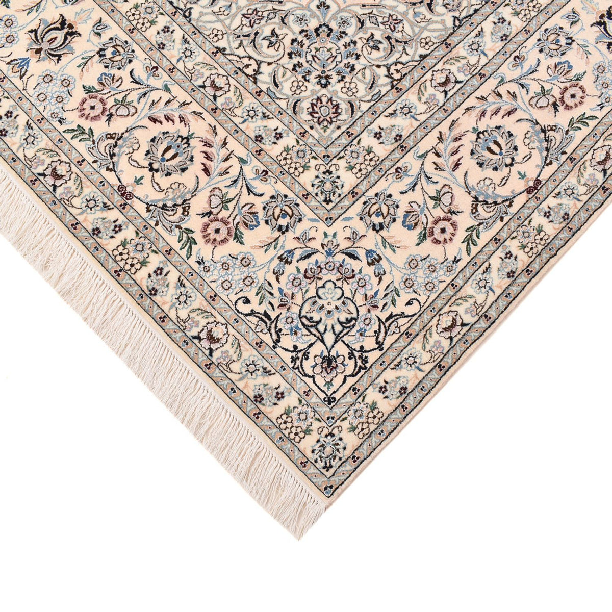 Alfombra Persa - Nain - Prima - 317 x 212 cm - azul oscuro