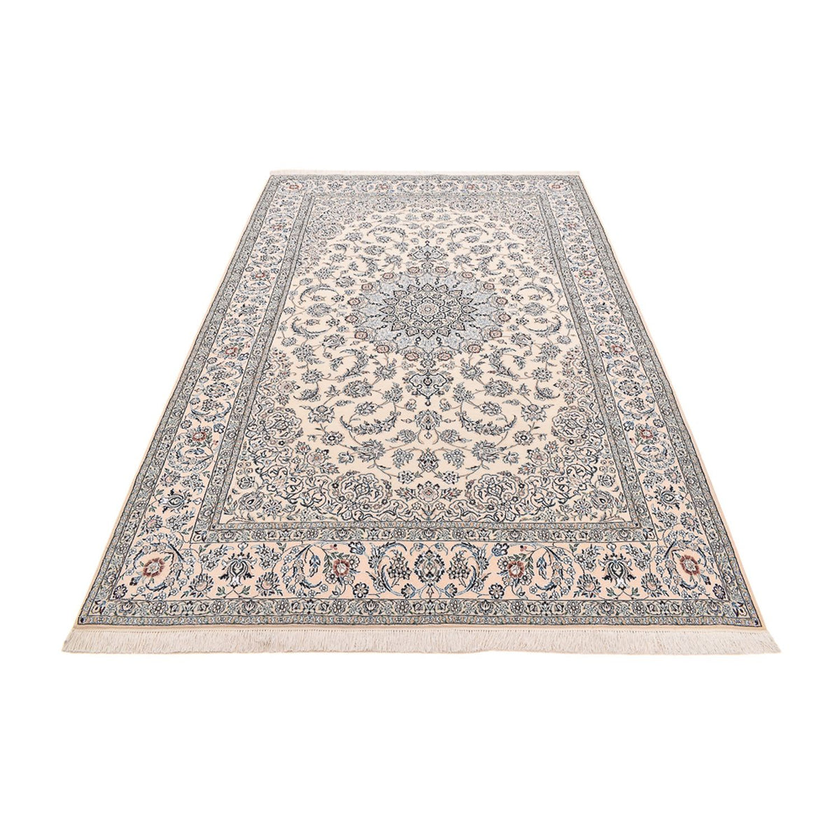 Alfombra Persa - Nain - Real - 305 x 200 cm - blanco