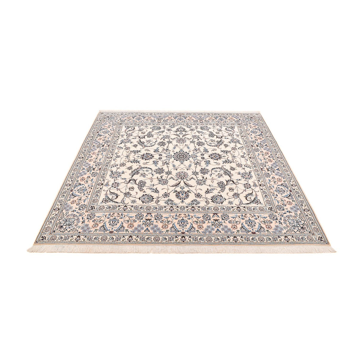 Alfombra Persa - Nain - Prima cuadrado - 212 x 212 cm - blanco