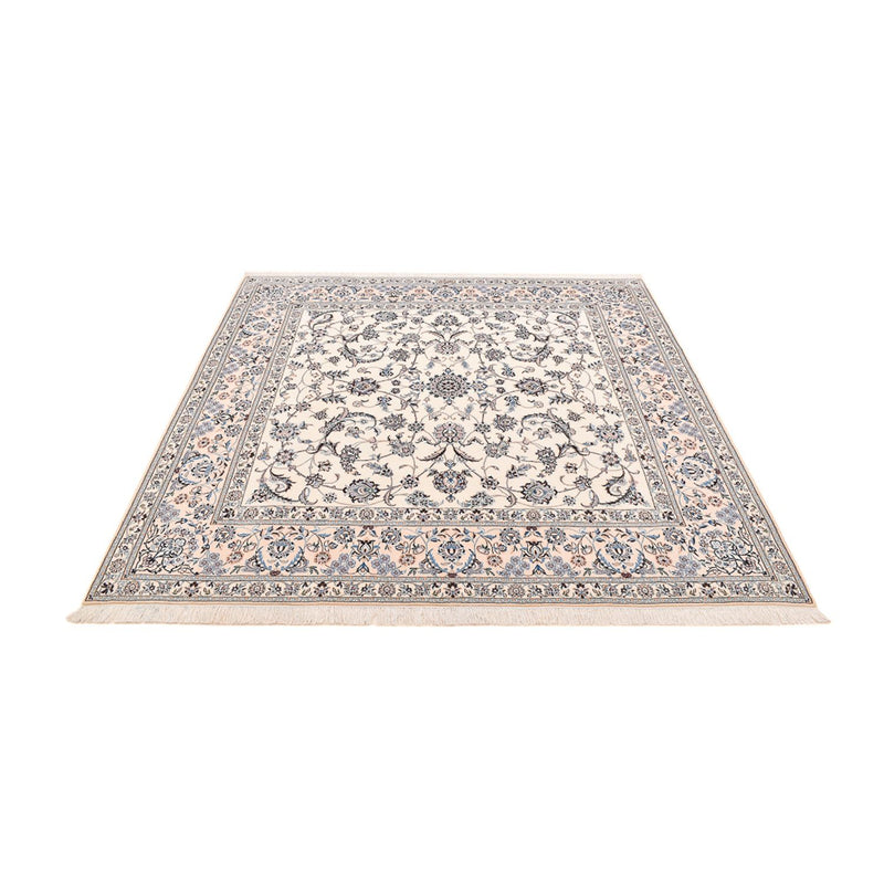 Alfombra Persa - Nain - Prima cuadrado  - 212 x 212 cm - blanco