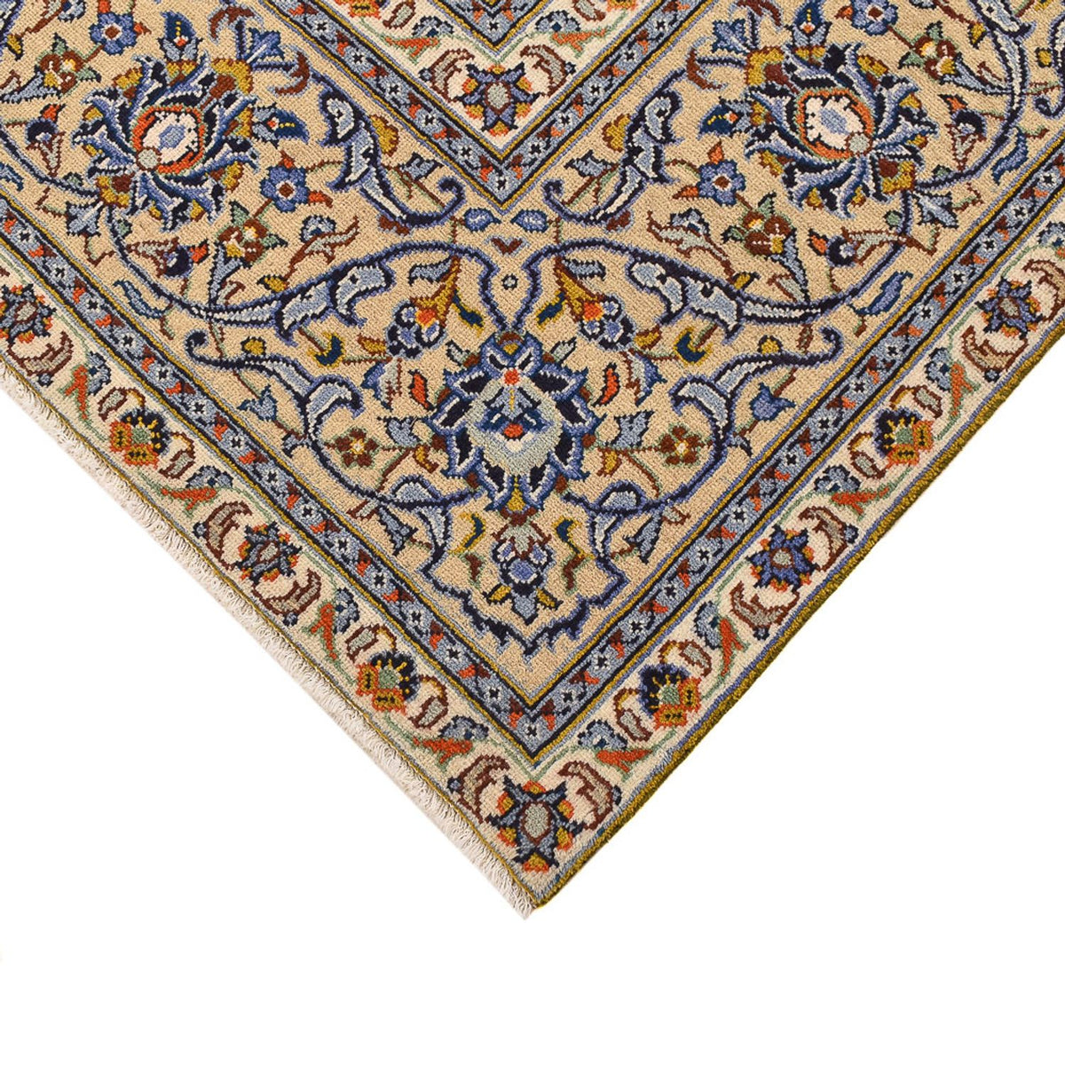 Alfombra persa - Keshan - 355 x 256 cm - beige claro