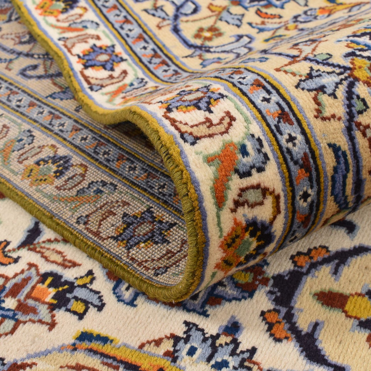 Alfombra persa - Keshan - 355 x 256 cm - beige claro