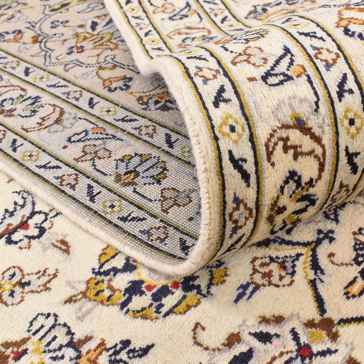 Alfombra persa - Keshan - 355 x 245 cm - beige claro