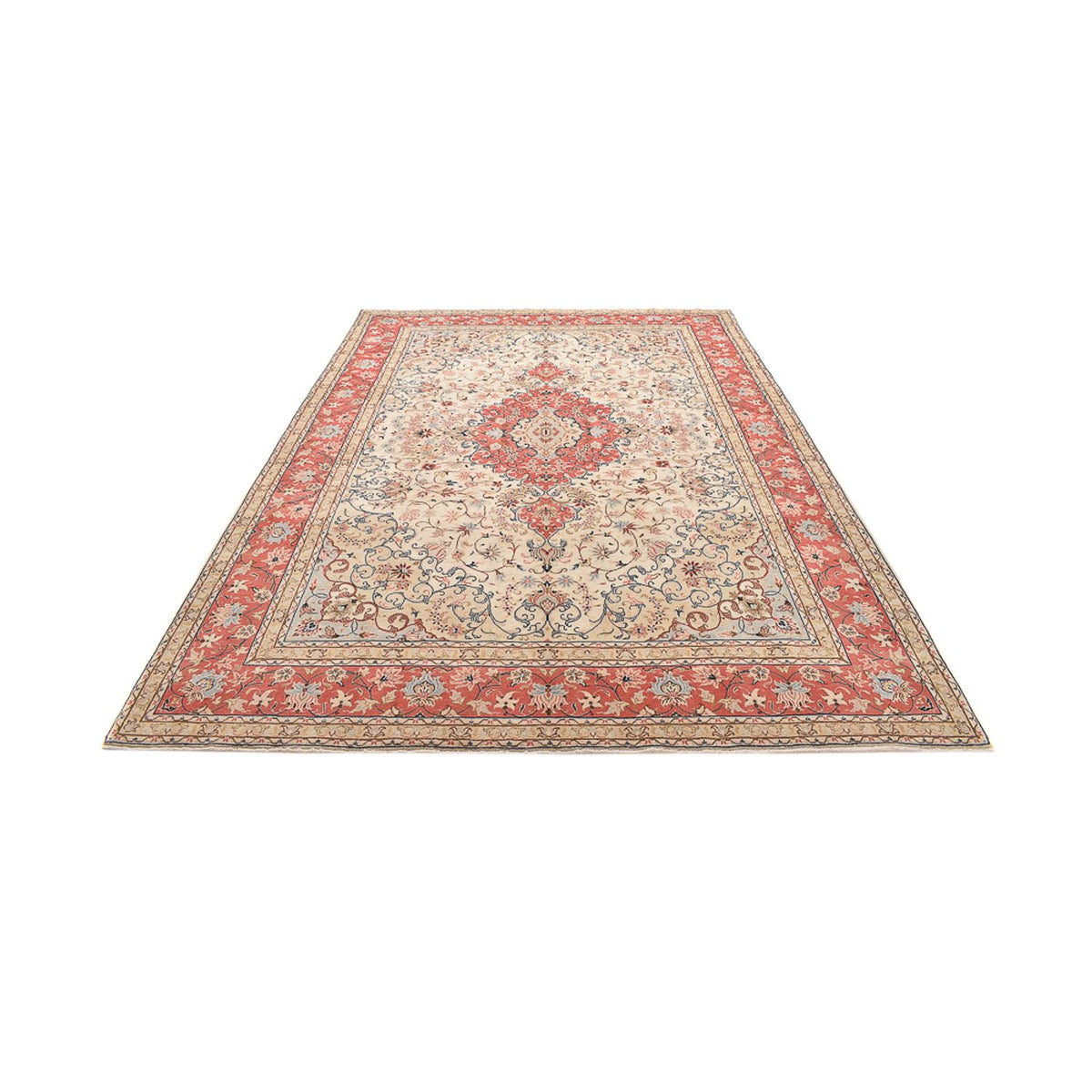 Alfombra persa - Keshan - 342 x 243 cm - beige claro