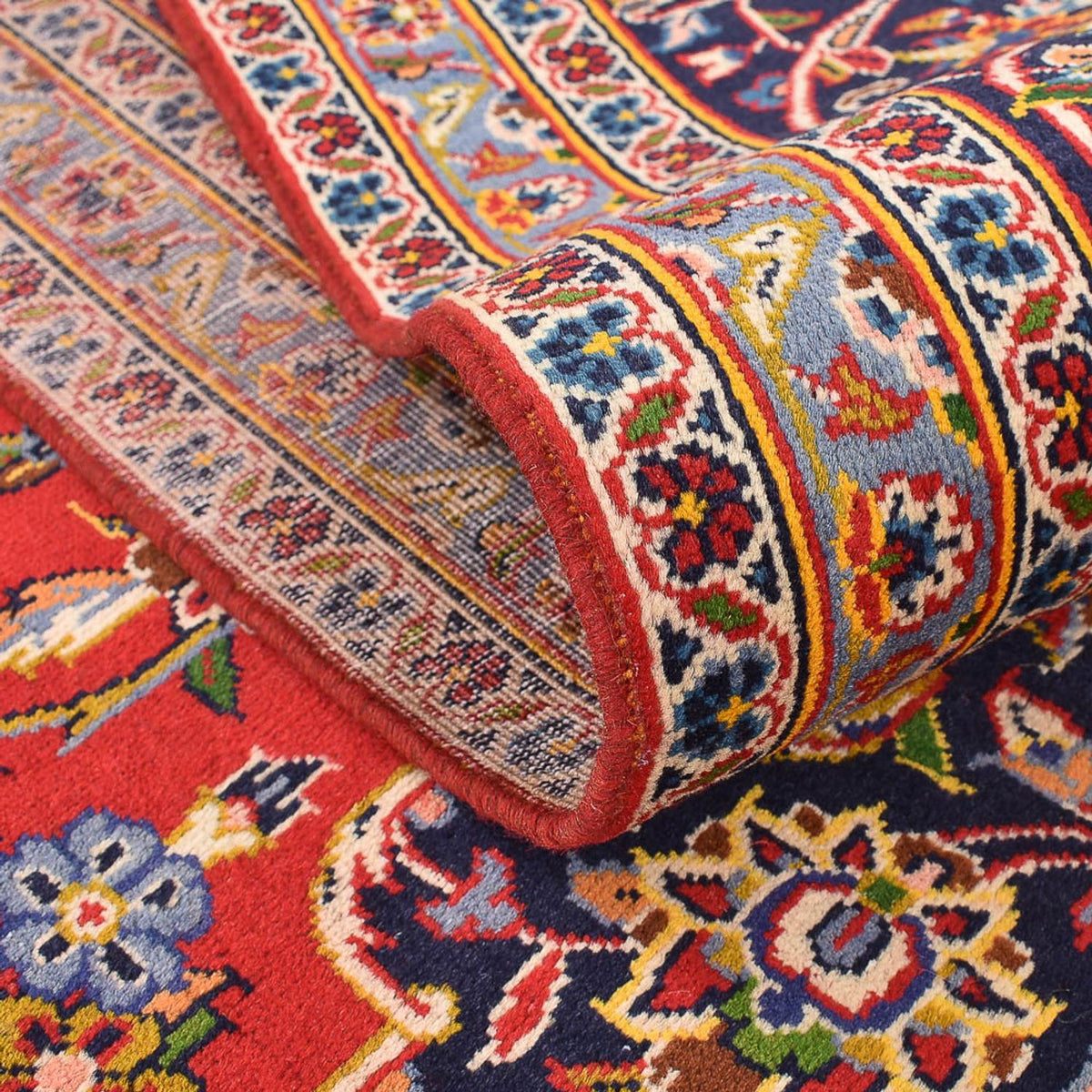 Alfombra persa - Keshan - 394 x 287 cm - rojo