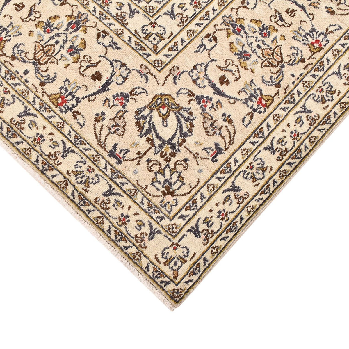 Alfombra persa - Keshan - 345 x 239 cm - beige claro
