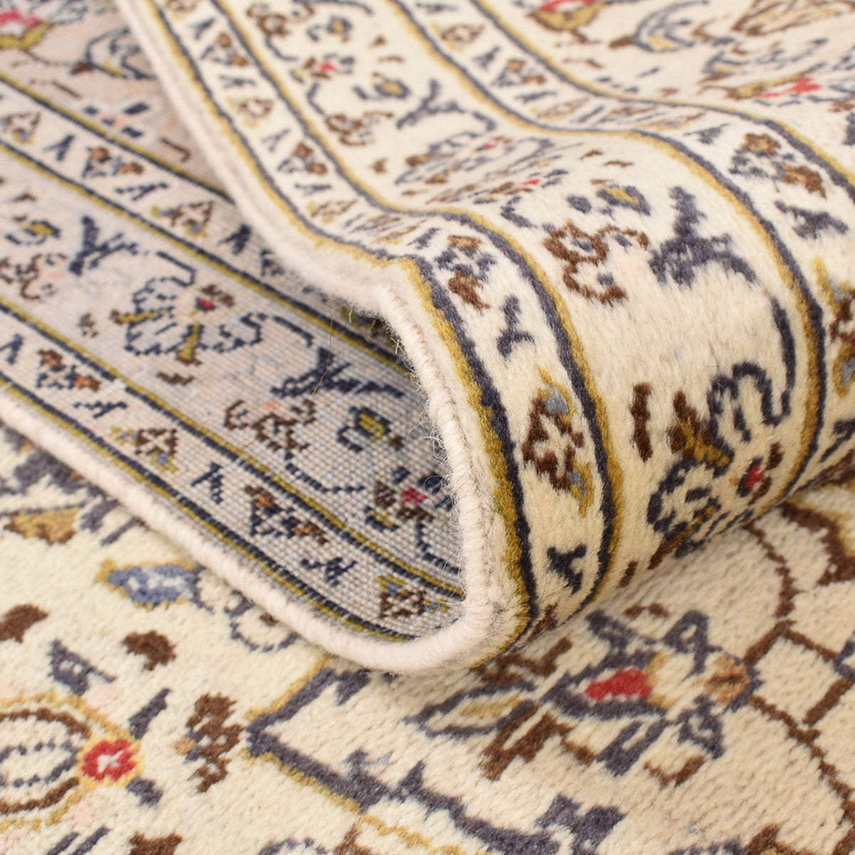 Alfombra persa - Keshan - 345 x 239 cm - beige claro
