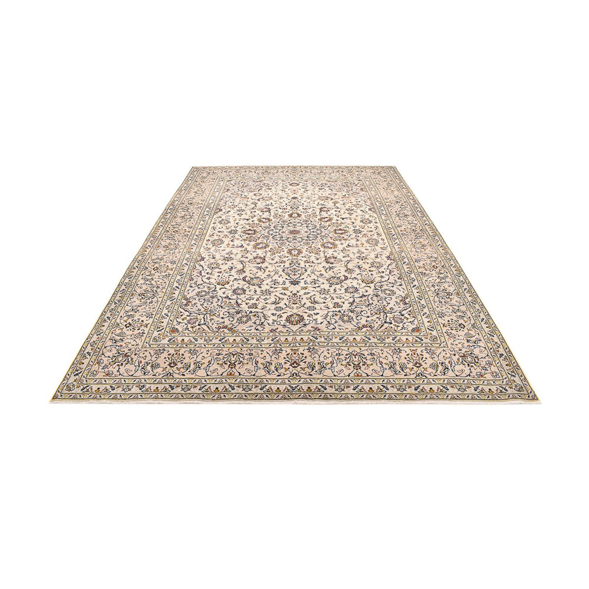 Alfombra persa - Keshan - 342 x 245 cm - beige claro