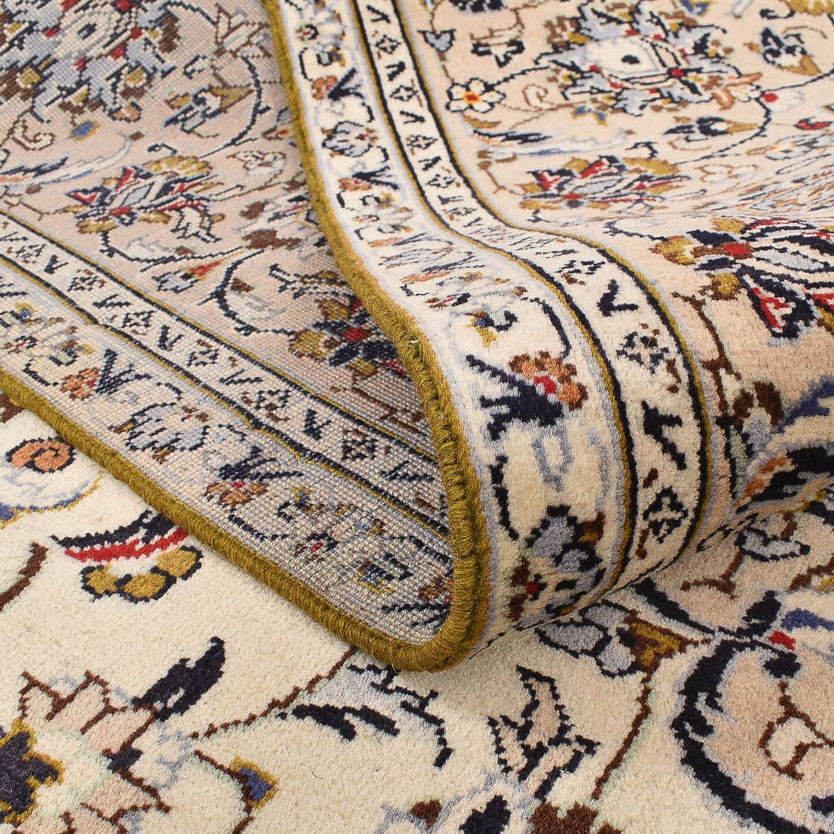Alfombra persa - Keshan - 310 x 215 cm - beige claro