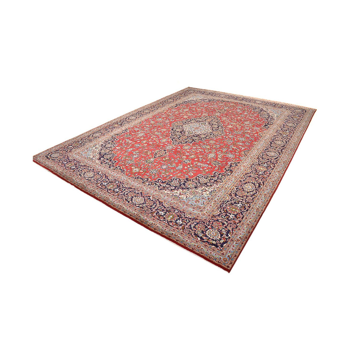 Alfombra persa - Keshan - 426 x 311 cm - rojo