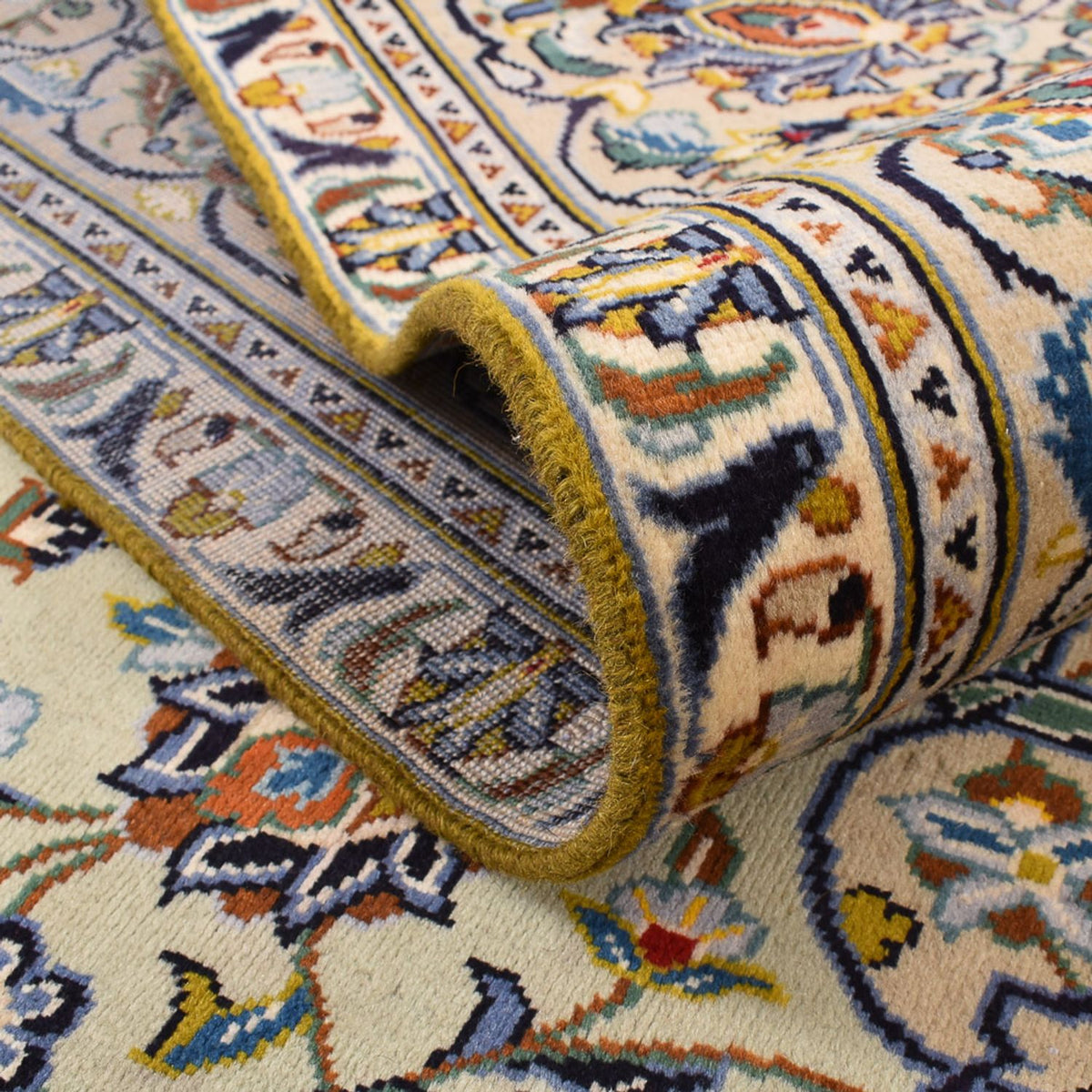 Alfombra persa - Keshan - 350 x 249 cm - beige oscuro