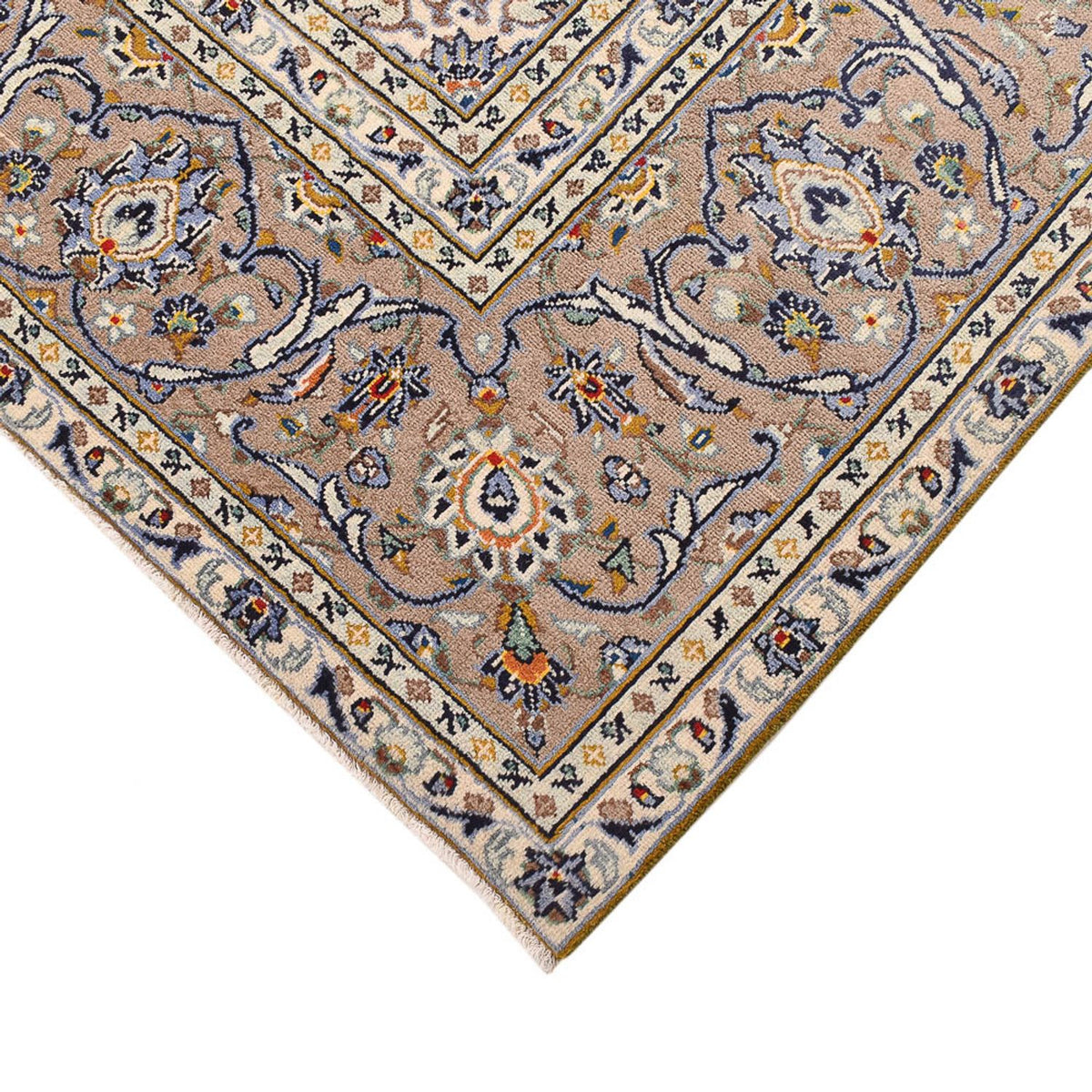 Alfombra persa - Keshan - 345 x 250 cm - beige claro