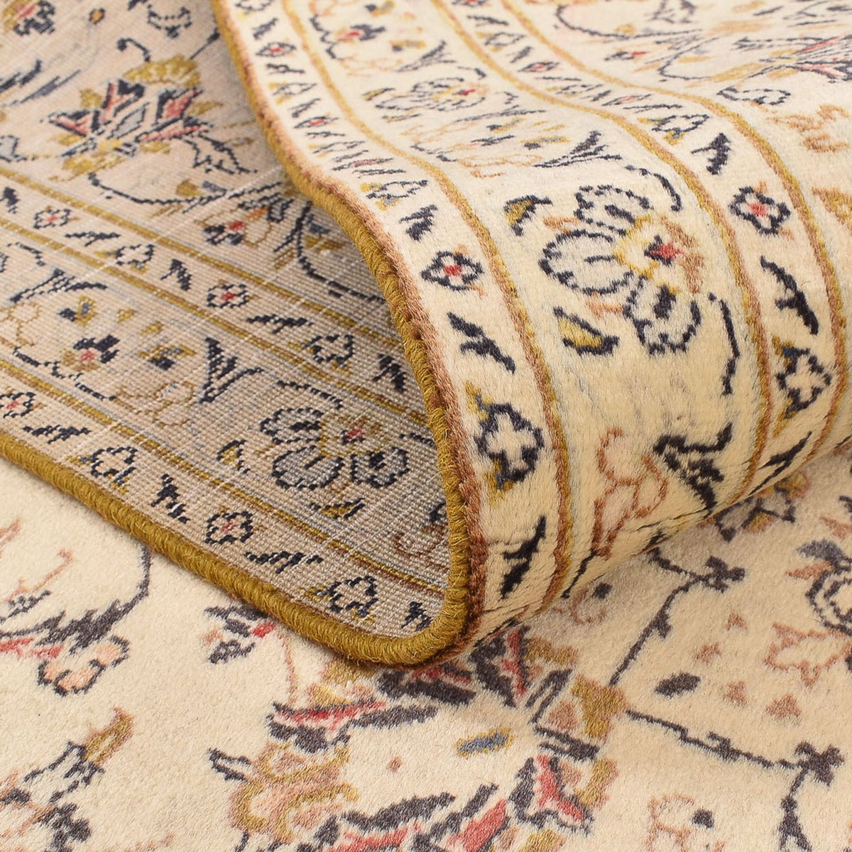 Alfombra persa - Keshan - 303 x 198 cm - beige