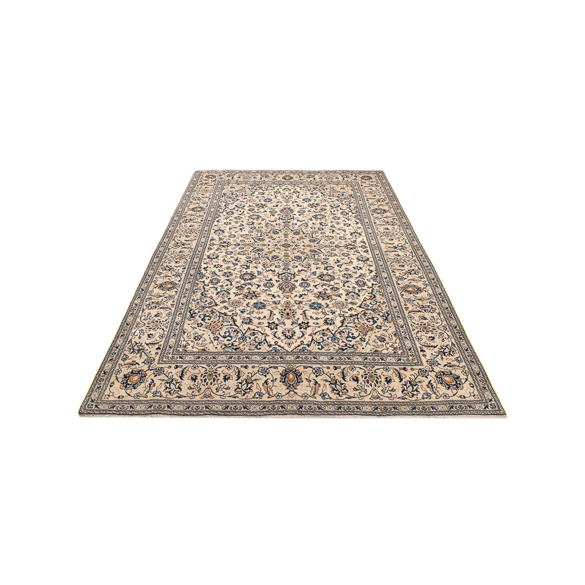 Alfombra persa - Keshan - 310 x 196 cm - beige claro