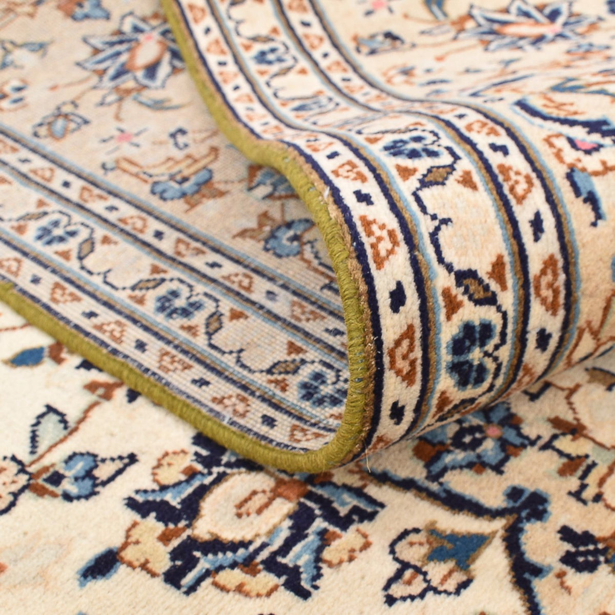 Alfombra persa - Keshan - 293 x 201 cm - beige claro