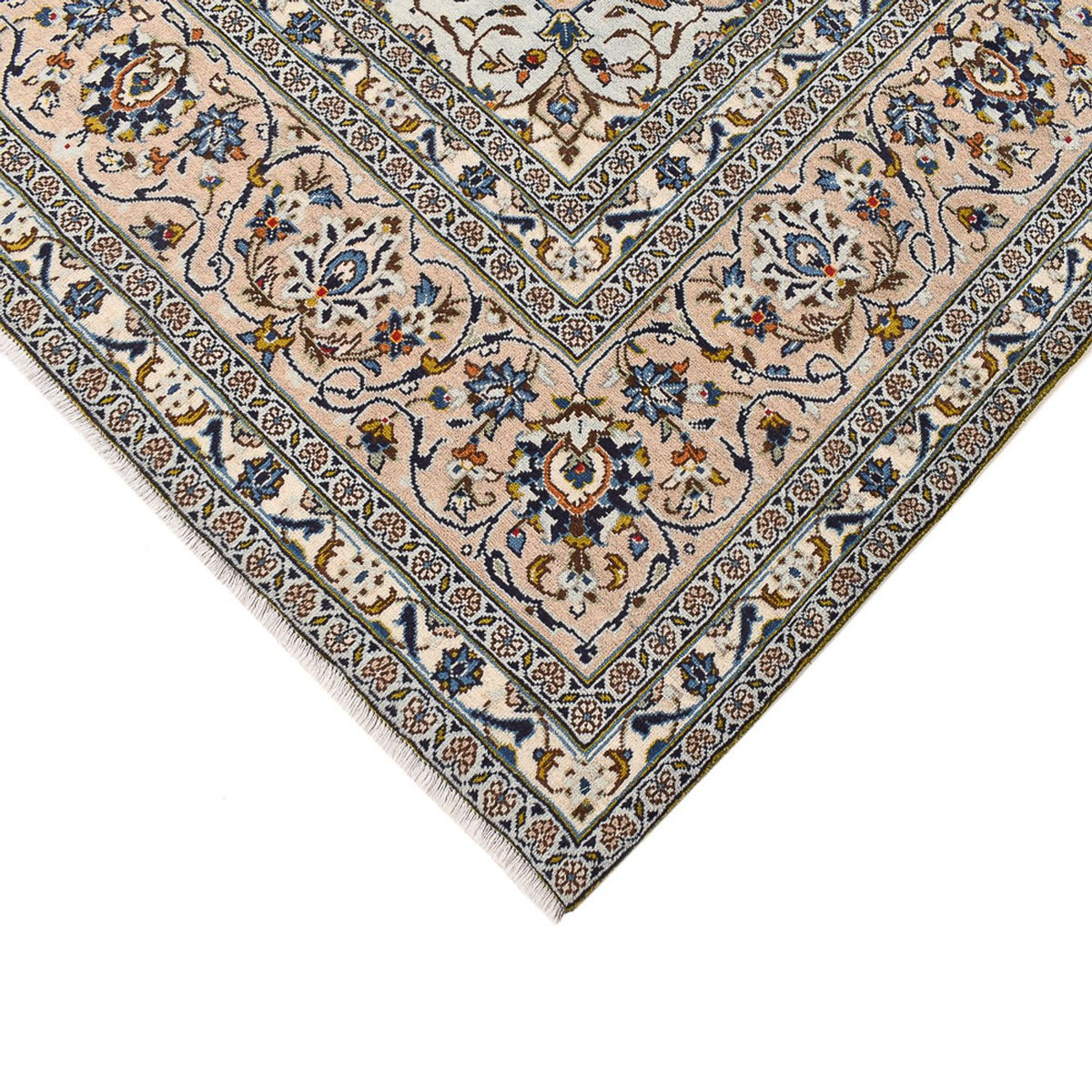Alfombra persa - Keshan - 360 x 246 cm - beige claro