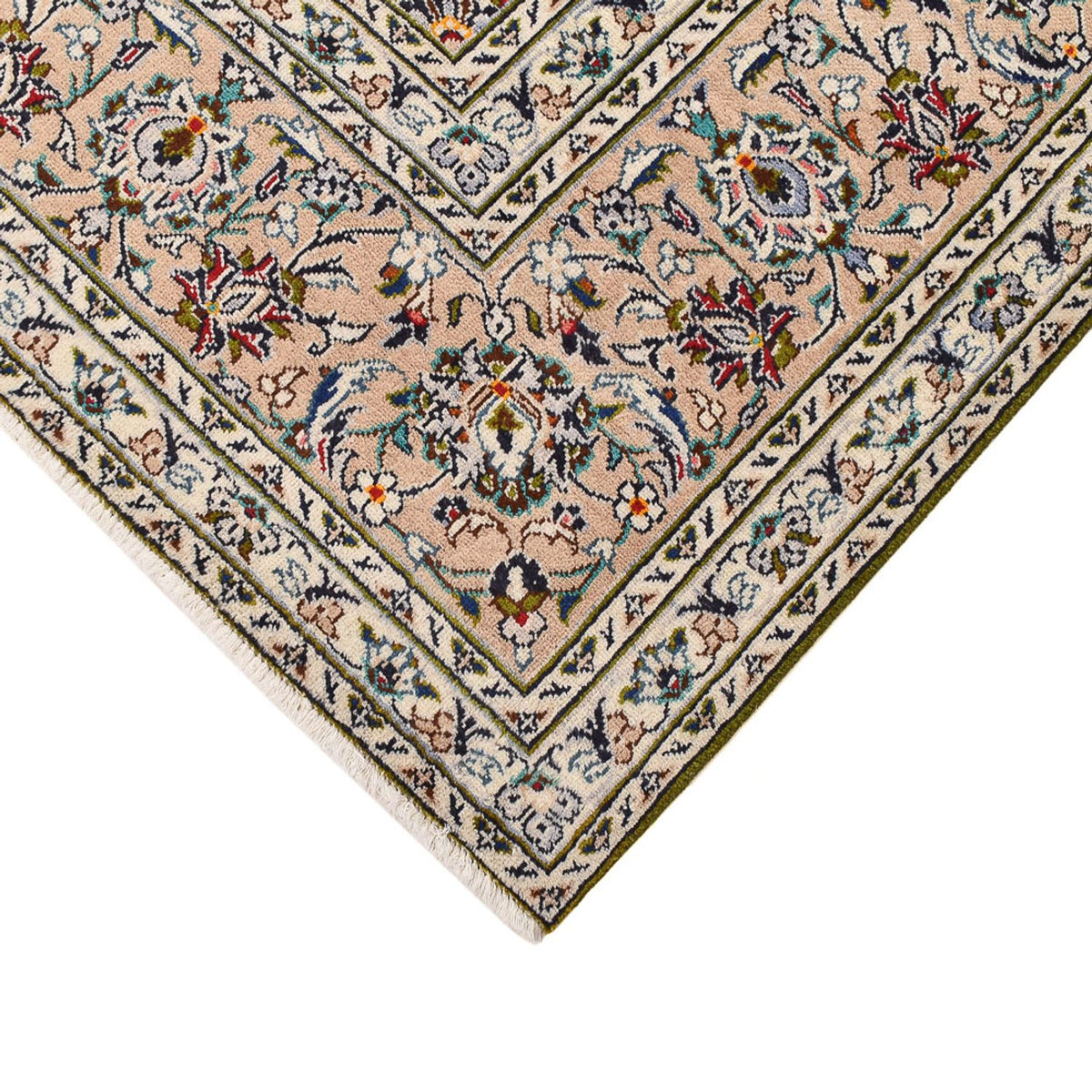 Alfombra persa - Keshan - 340 x 245 cm - beige claro