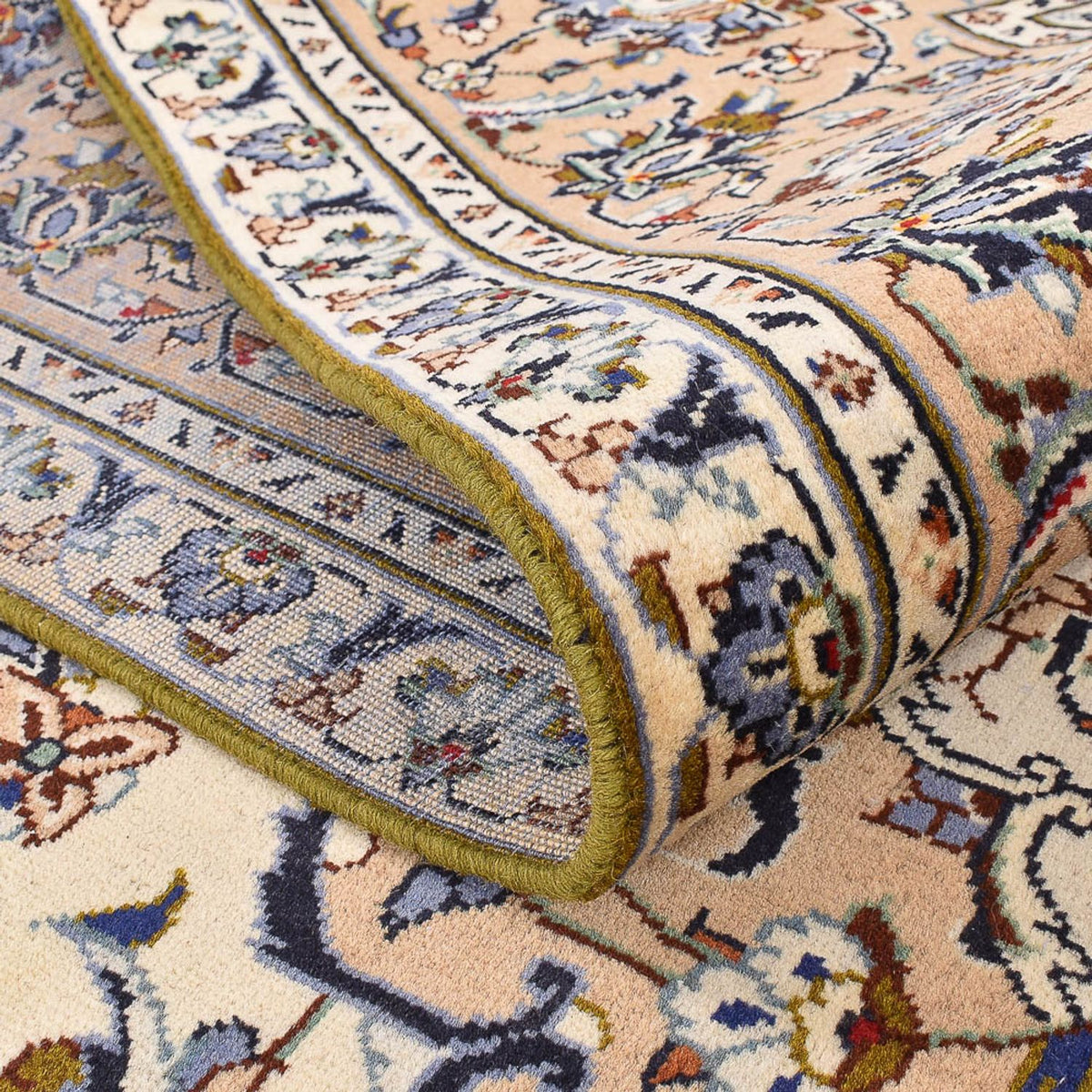 Alfombra persa - Keshan - 349 x 241 cm - beige claro
