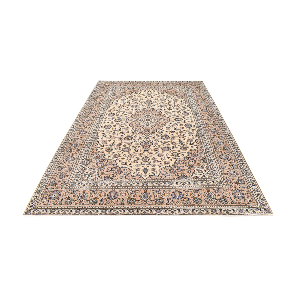 Alfombra persa - Keshan - 349 x 241 cm - beige claro