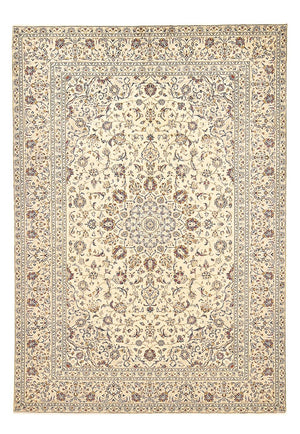 Alfombra persa - Keshan - 349 x 235 cm - arena