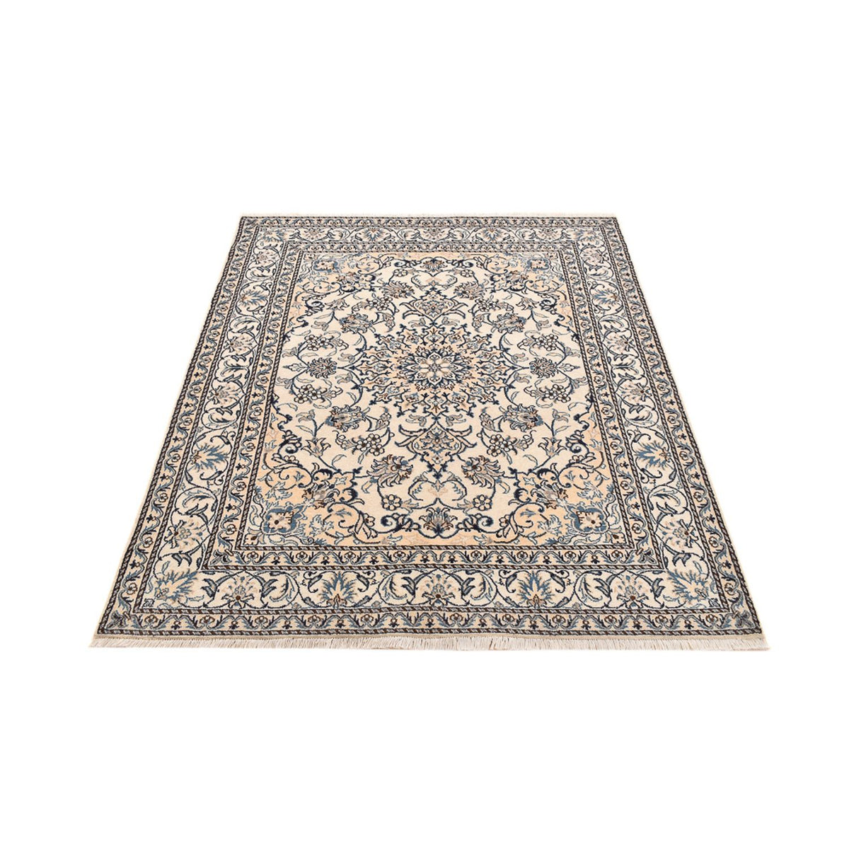 Alfombra persa - Nain - 198 x 152 cm - beige claro