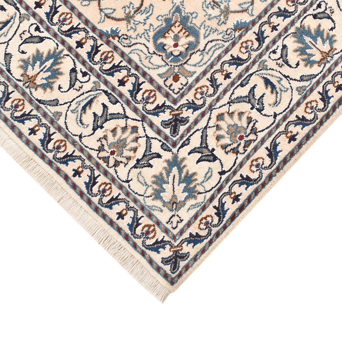Alfombra persa - Nain - 197 x 147 cm - beige claro