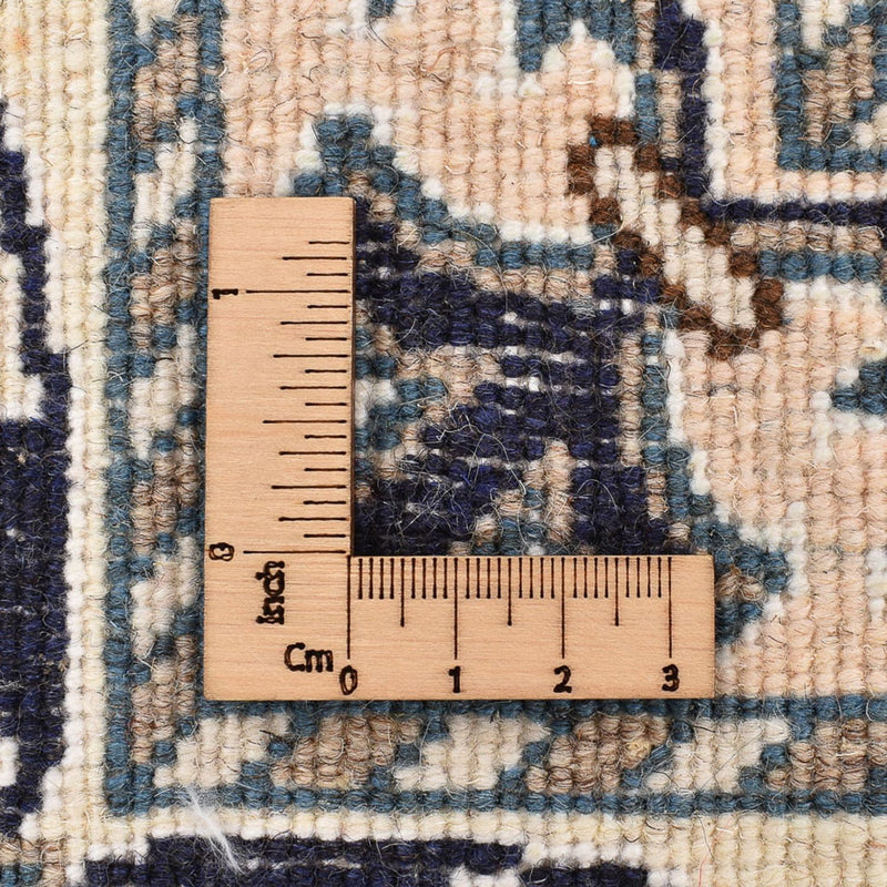 Alfombra persa - Nain - 207 x 149 cm - azul oscuro