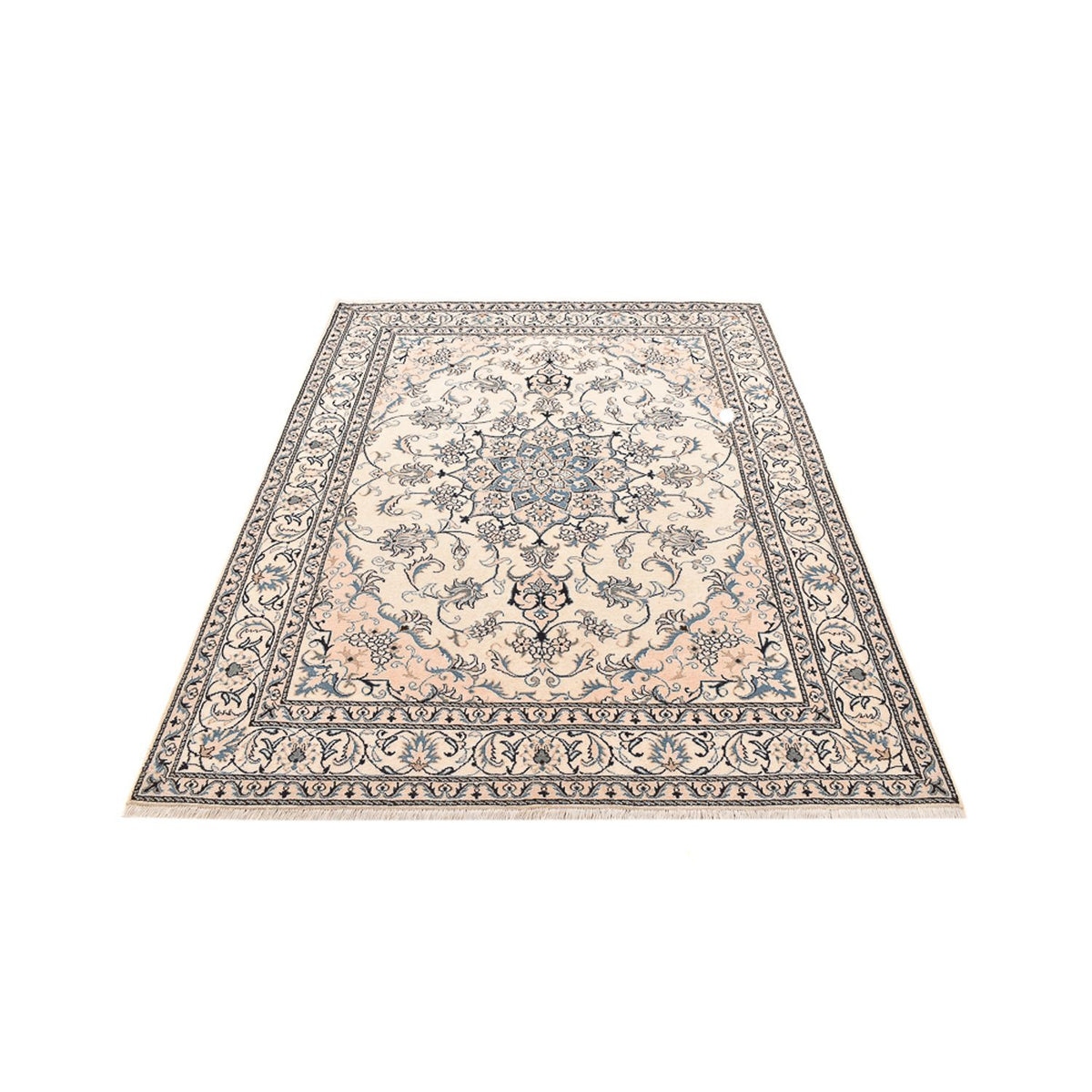 Alfombra persa - Nain - 237 x 167 cm - beige claro