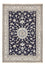 Alfombra persa - Nain - 245 x 167 cm - azul oscuro