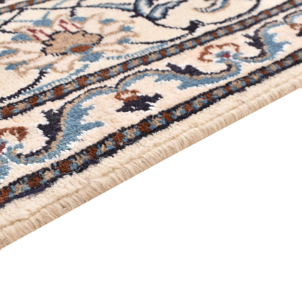 Alfombra persa - Nain - 241 x 170 cm - beige claro