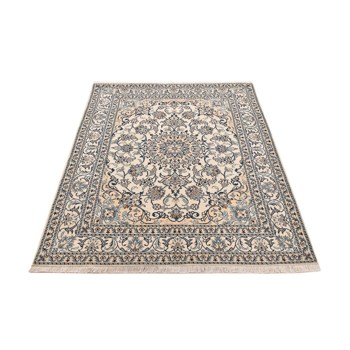Alfombra persa - Nain - 193 x 145 cm - beige claro