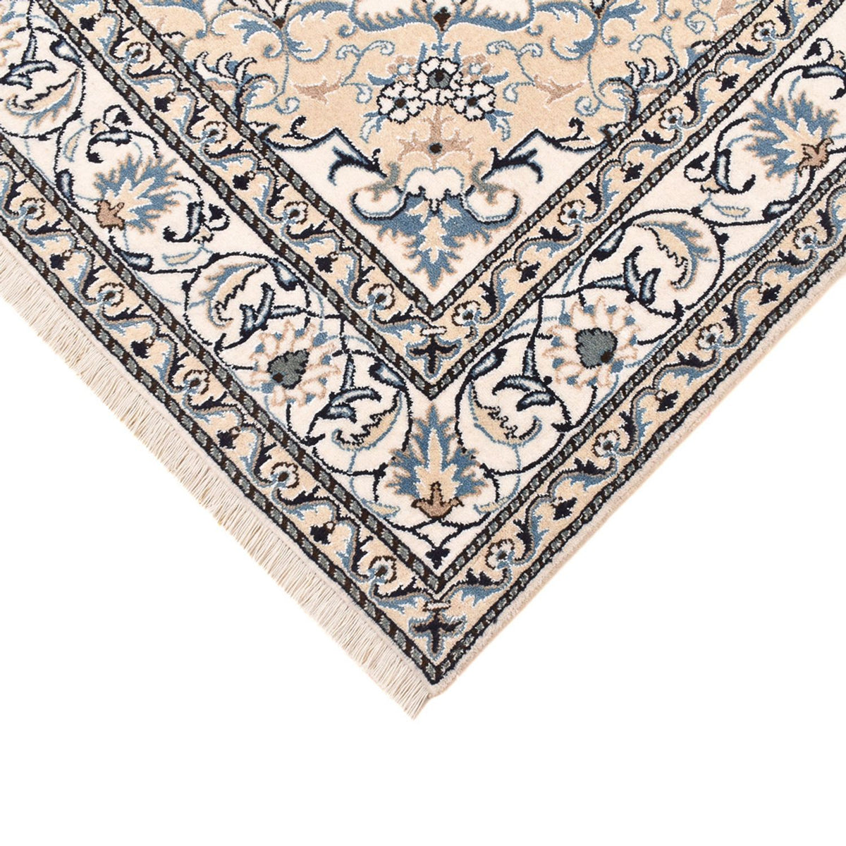 Alfombra persa - Nain - 239 x 171 cm - beige claro