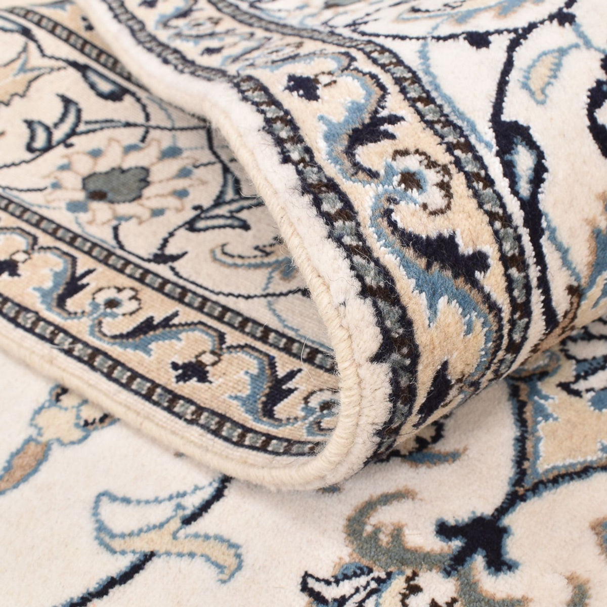 Alfombra persa - Nain - 239 x 171 cm - beige claro