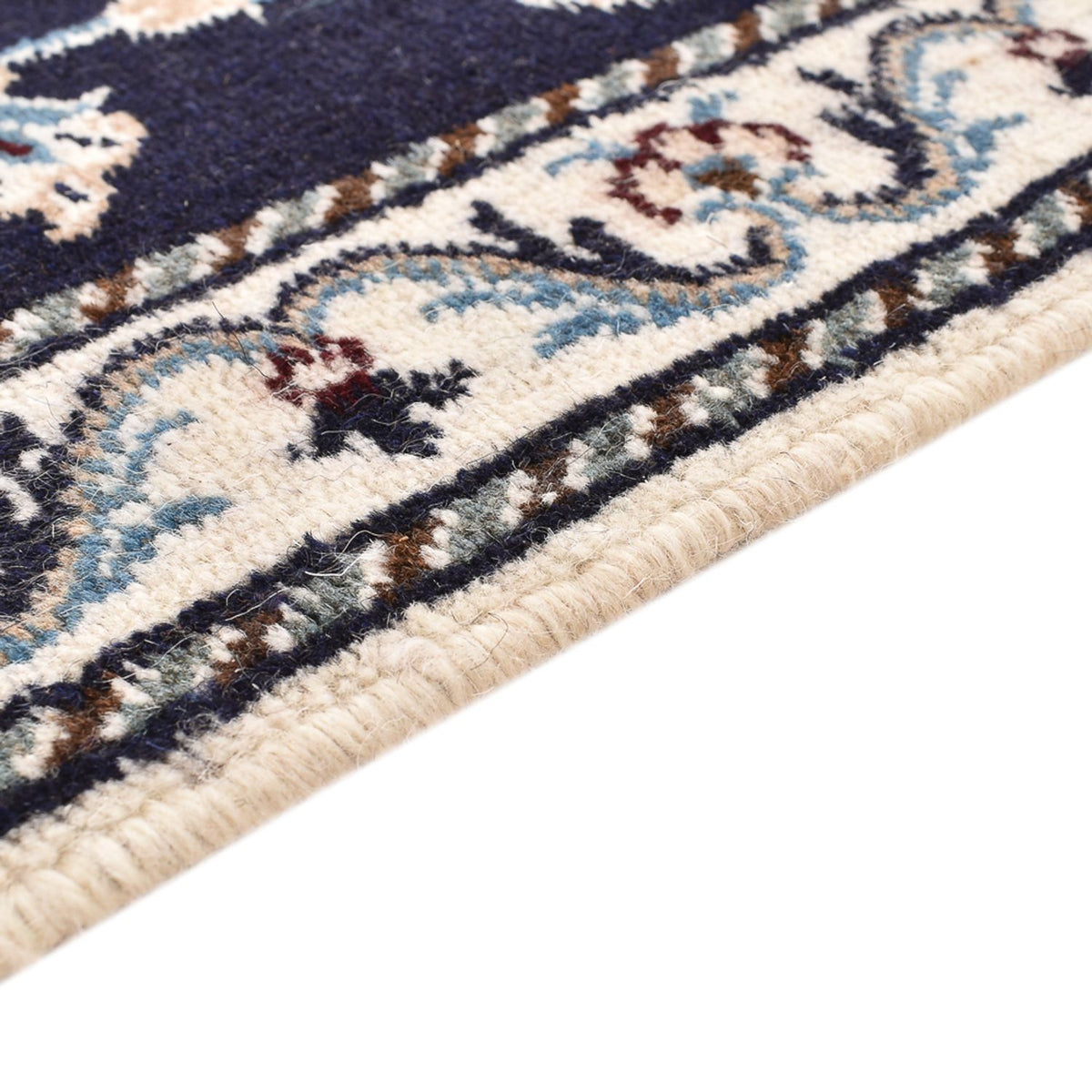 Alfombra de pasillo Alfombra persa - Nain - 290 x 79 cm - azul oscuro