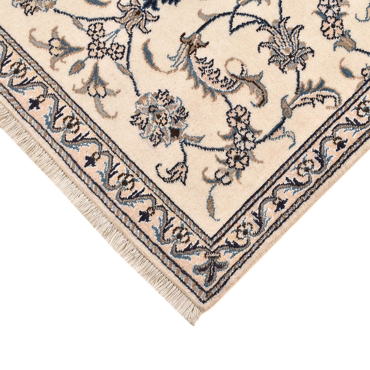 Alfombra persa - Nain - 137 x 87 cm - beige claro