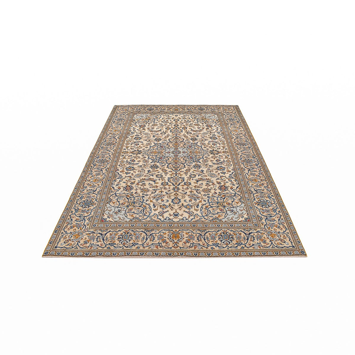 Alfombra persa - Keshan - 287 x 192 cm - beige oscuro