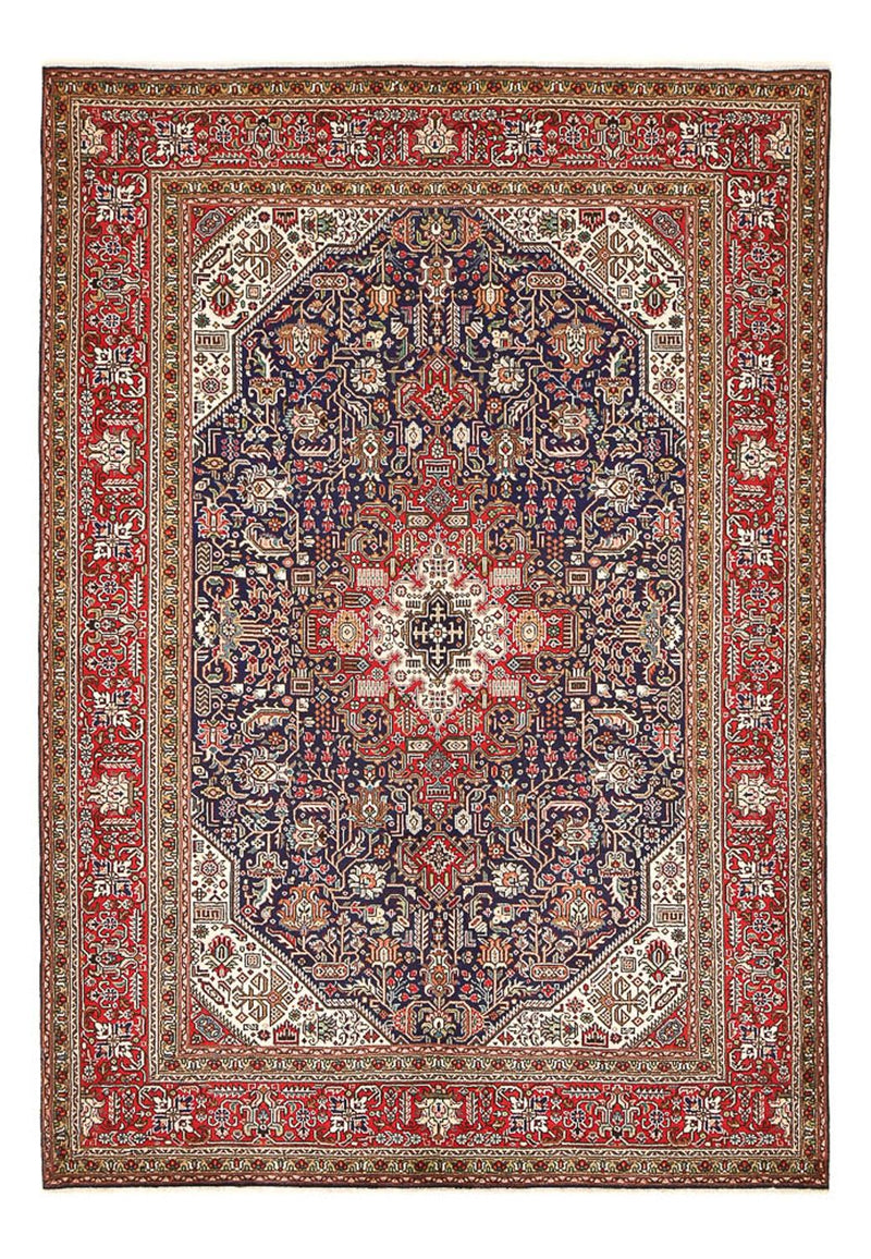 Alfombra persa - Tabriz - 295 x 200 cm - azul oscuro