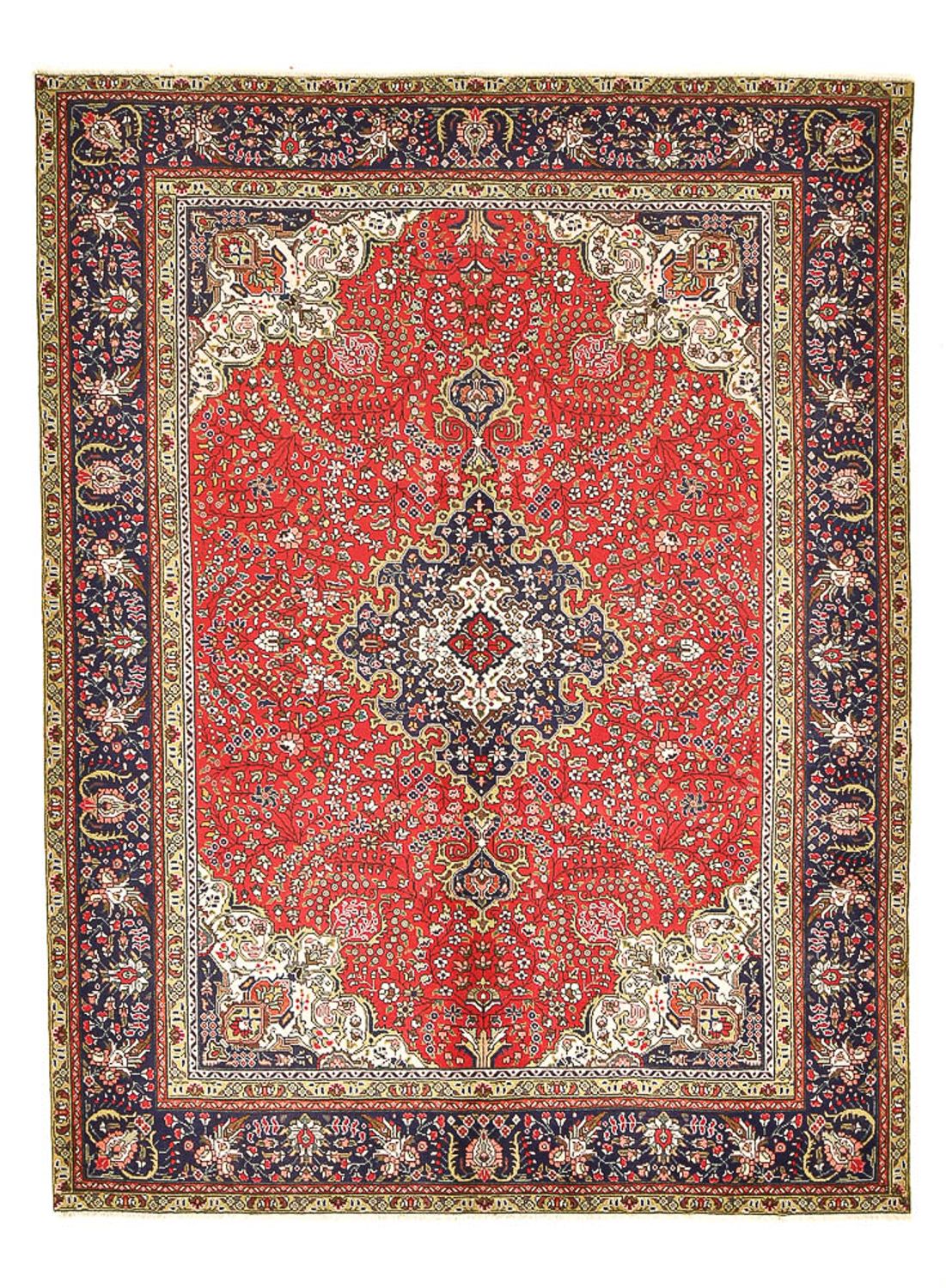 Alfombra persa - Tabriz - 275 x 190 cm - rojo