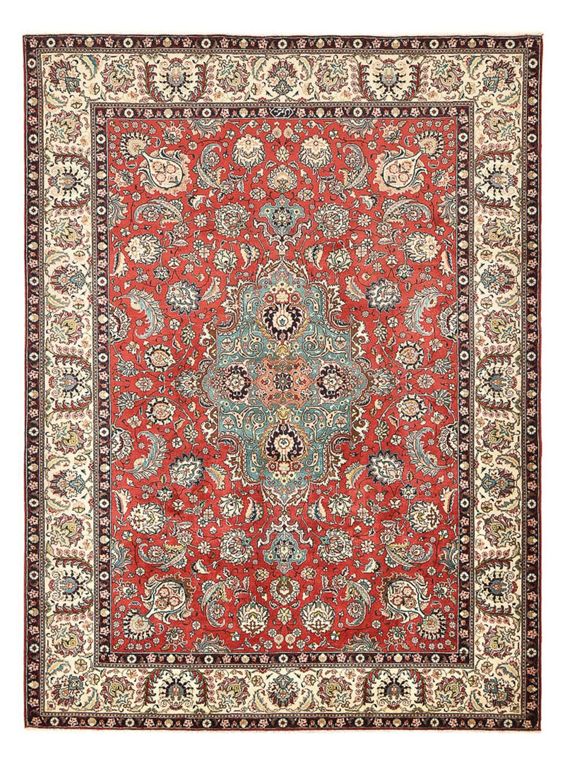 Alfombra persa - Tabriz - 347 x 246 cm - rojo claro
