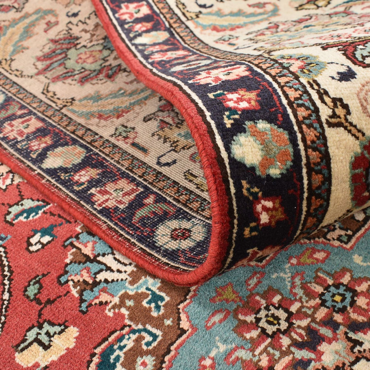 Alfombra persa - Tabriz - 347 x 246 cm - rojo claro