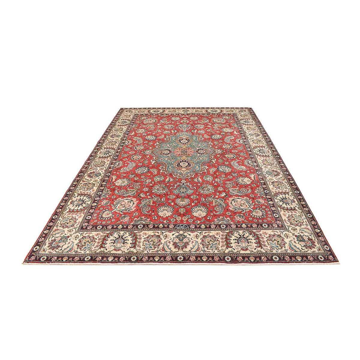 Alfombra persa - Tabriz - 347 x 246 cm - rojo claro